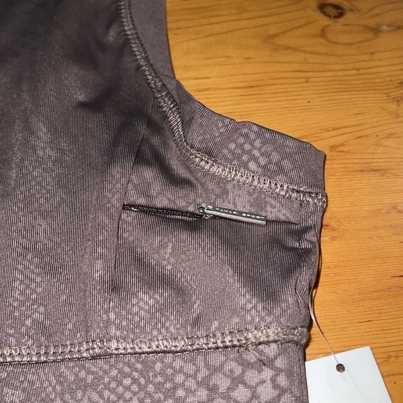 Tahari Cami Sports Bra Taupe Snakeskin XL NWT - Picture 4 of 5